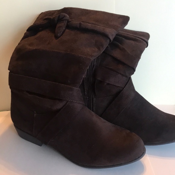 Comfortview Shoes Womens Comfort View Suede Zip Boots Poshmark